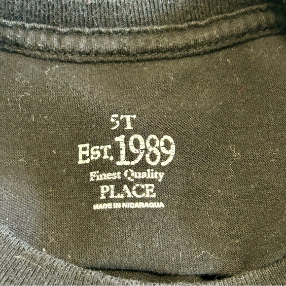 Est 1989 Sz 5T Dino 🦕 Zone Black Gray & Yellow T Shirt GUC - Picture 4 of 5